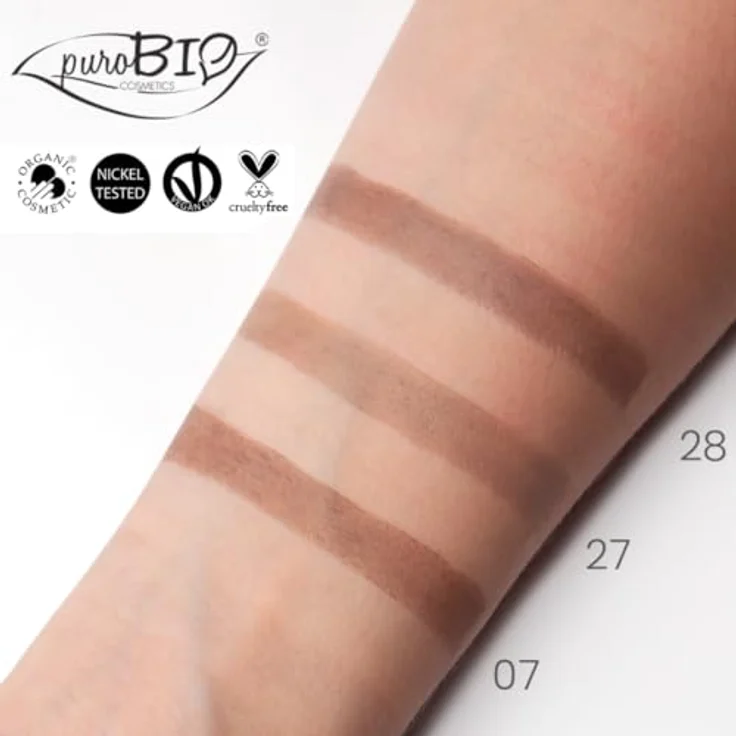 puroBIO Cosmetics Eye & Eyebrow Universalstift, Farbe 07 Brown Taupe, 1.3 g, veganer Eyeliner für natürliche Augenbrauenform und -volumen – Bild 3