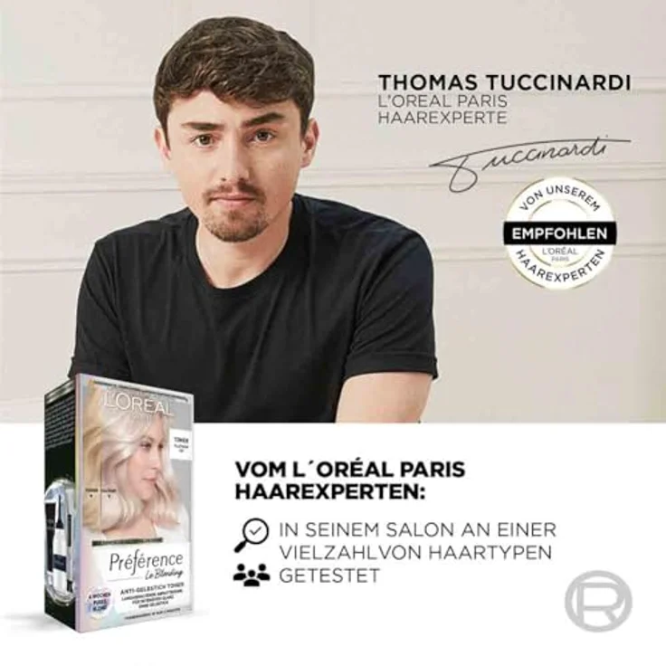 L’Oréal Paris Préférence Le Blonding Toner 02 Pearly Boost, Anti-Gelbstich Toner mit 5 Minuten Farbergebnis, 60ml Creme und Entwickler-Creme – Bild 8