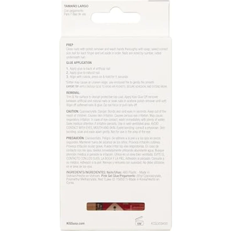 KISS Classy Nails Be-you-tiful, künstliche Fingernägel Long, 28 St., mit speziell geeignetem Kleber für langanhaltenden Halt – Bild 3