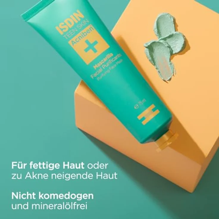ISDIN Acniben Reinigende Gesichtsmaske (75 ml) | Porentiefe Reinigung und Talgregulierung – Bild 3