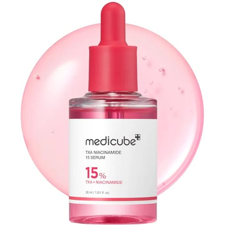 Medicube TXA Niacinamide 15 Serum 30 ml, Gesichtsserum mit 15% Wirkstoffkomplex, vegan, parfümfrei für strahlend ebenmäßige Haut – Bild 1