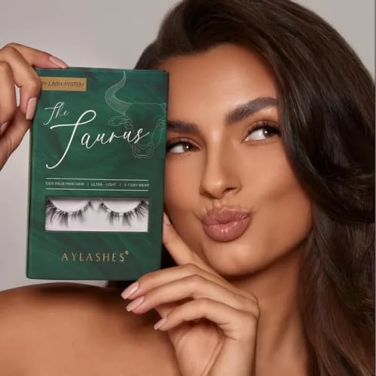 AYLASHES Limited Edition The Taurus DIY Wimpernextensions, 6 Paar C-Curl Wimpern mit feinen Spikes, bis zu 7 Tage Halt, handgefertigt, tierversuchsfrei – Bild 4
