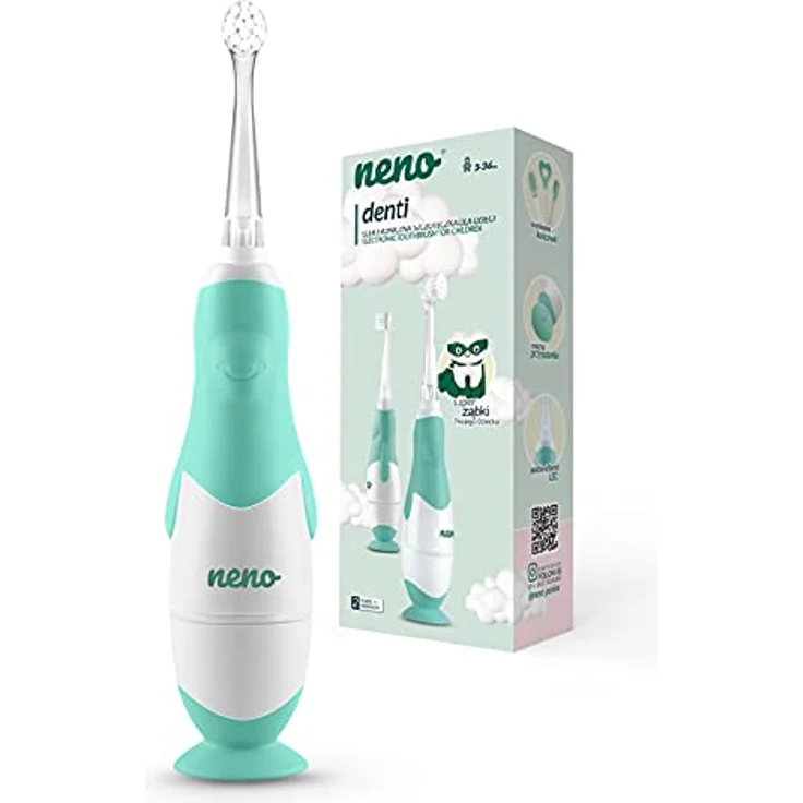 Xblitz Neno Denti Elektrische Zahnbürste für Kinder ab 3 Jahren, oszillierend, in Weiss und Türkis – Bild 6