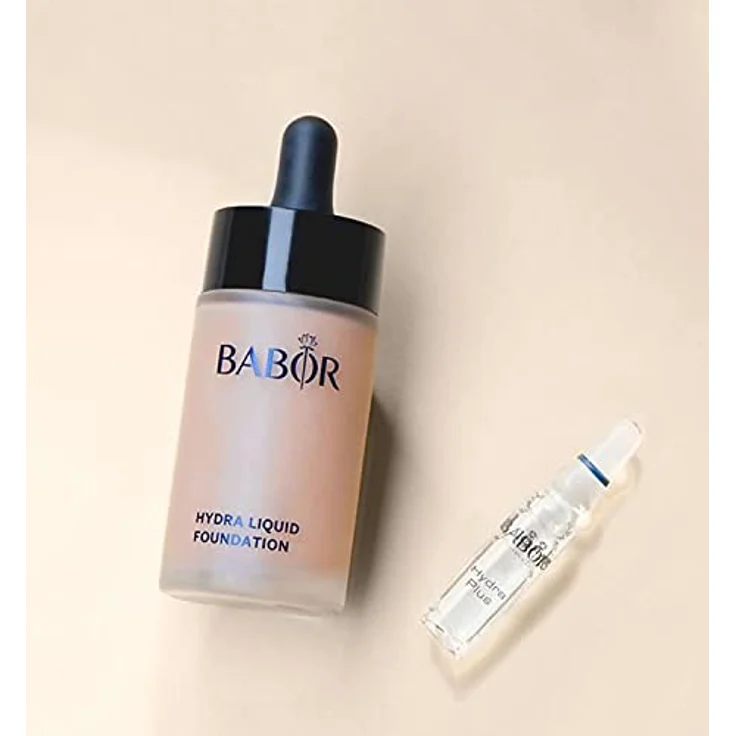 BABOR MAKE UP Hydra Liquid Foundation, Make-up für trockene Haut, Mit Hyaluronsäure, Mittel stark deckend, Langanhaltend, 06 natural, 1 x 30 ml – Bild 3