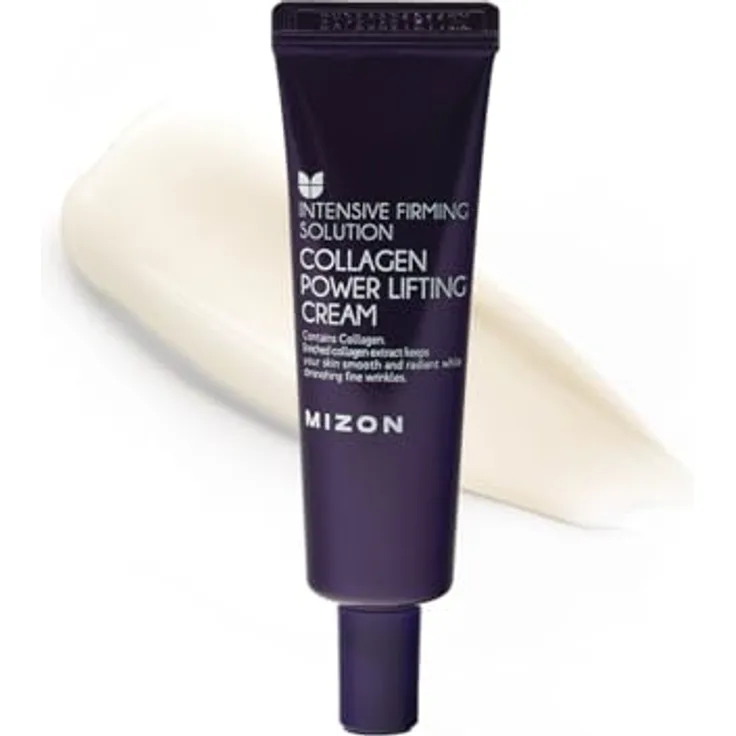 MIZON Power Lifting Creme mit 75% Meereskollagen-Extrakt, 35 ml, intensive Feuchtigkeitspflege ohne Parfüm, für elastische Haut und Faltenverbesserung