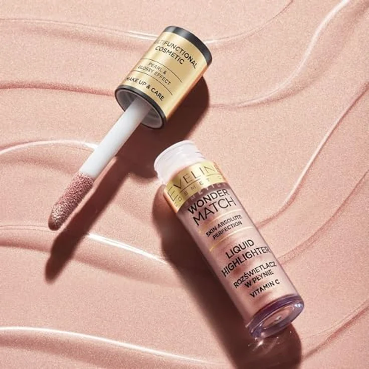Eveline Cosmetics Wonder Match, Strahlender Flüssig-Highlighter mit Vitamin C & Iris-Extrakt, Vegan, Leichte Formel – Bild 5