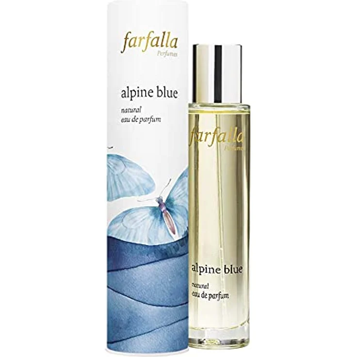 Farfalla Eau de Parfum, Alpine Blue, 50ml - Zart und unbeschwert, zertifizierte Naturkosmetik
