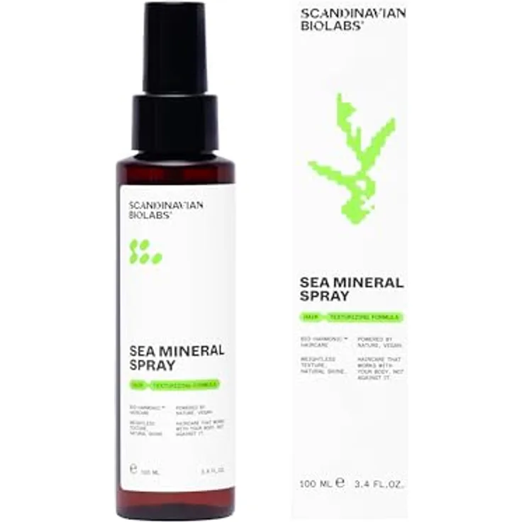 Scandinavian Biolabs Sea Mineral Spray 100 ml, Textur- und Volumenverstärker für alle Haartypen, ohne Rückstände