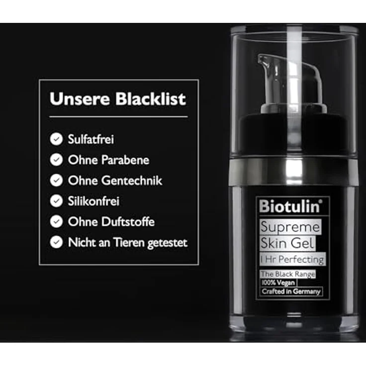 Biotulin Ultimate Age-Defying Trio Set, Anti-Aging Feuchtigkeitspflege für Gesicht und Augen mit Supreme Skin Gel 15ml, Soft Cream 50ml & EyeMatrix 15ml – Bild 3