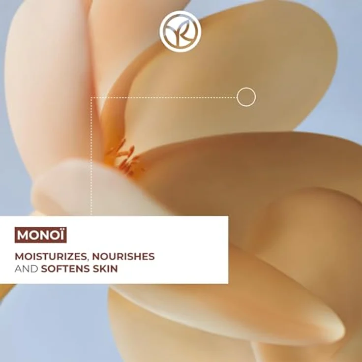 Yves Rocher Nährende Monoï Körpermilch-Crème, 390ml - IntensiveFeuchtigkeit & Pflege für alle Hauttypen, schmelzende Textur mit Monoï de Tahiti – Bild 3