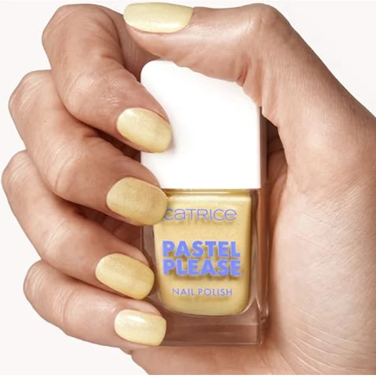 Catrice Pastel Please Nail Polish, Nr. 030, Gelb, langanhaltend, hochpigmentiert, schimmernd, farbintensiv, 10.5ml – Bild 3
