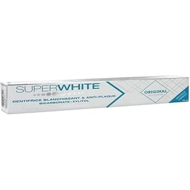 BYUP Superwhite Original Fluor Whitening & Plaque-Zahnpasta, 75 ml, geschmacklos, Tube
