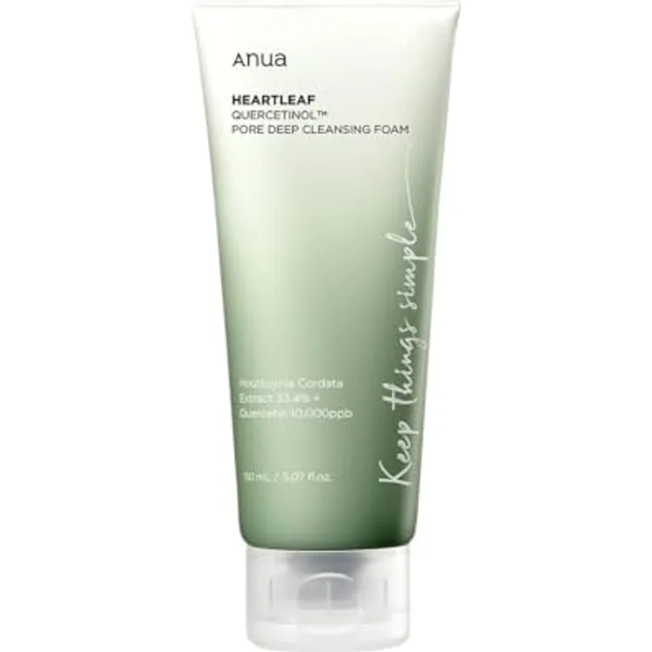 ANUA Heartleaf Quercetinol Pore Deep Cleansing Foam, Reinigungsschaum zur porentiefer Reinigung, 150 ml