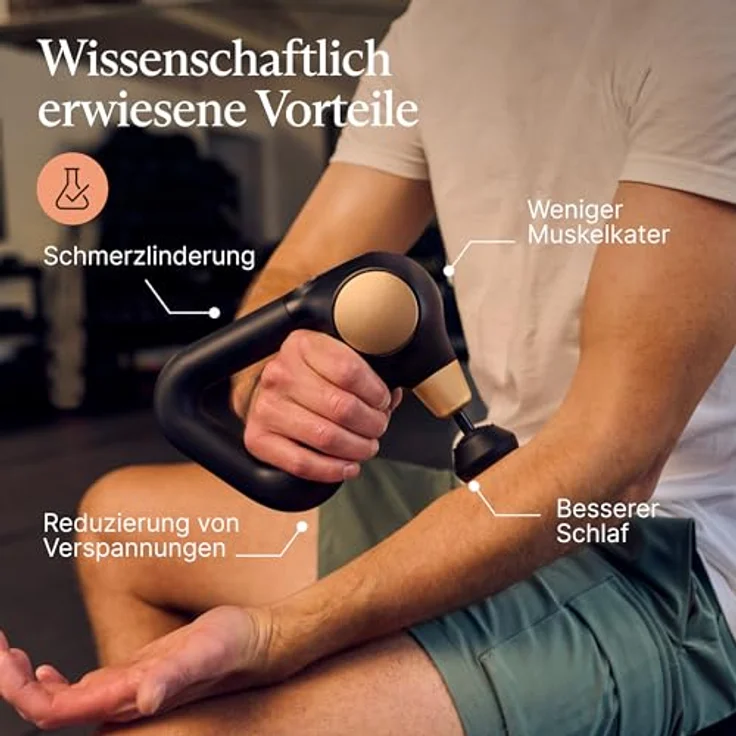 Therabody Theragun Sense 2, Massagepistole mit 5 Stufen und LCD-Display für geführte Routinen – Bild 4