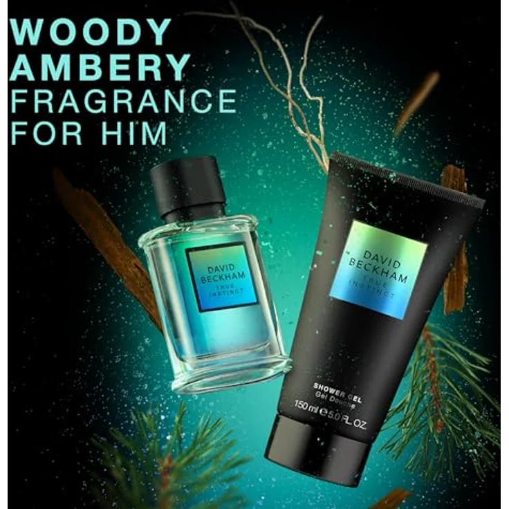 David Beckham True Instinct Geschenkset, Eau de Parfum 50 ml und Duschgel Körperspray 150 ml für Männer, verführerischer Duft – Bild 5