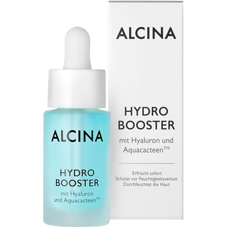 Alcina Hydro Booster - 1 x 15 ml - Gesichtsserum mit Hyaluron & AquaCacteen für erfrischte, durchfeuchtete Haut – Bild 4