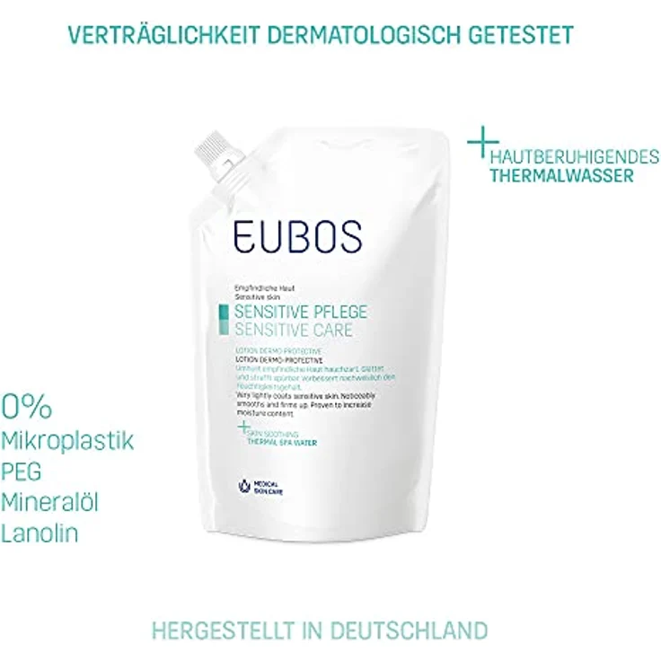 Eubos | Dermo Protectiv | 400 ml | Nachfüllbeutel | Für normale bis trockene Hautverträglichkeit | Dermatologisch bestätigt – Bild 3
