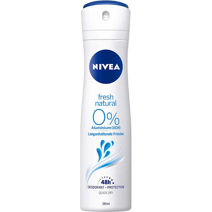 Nivea Deo Fresh Natural Spray, Aluminiumfreies Deodorant ohne Aluminium, 150ml, 6er Packung