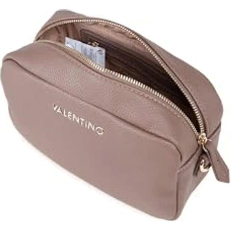 VALENTINO Brixton Soft Cosmetic Case with Strap, Kosmetiktasche aus hochwertigem Material, Taupe, 22 x 14,5 x 8 cm – Bild 4