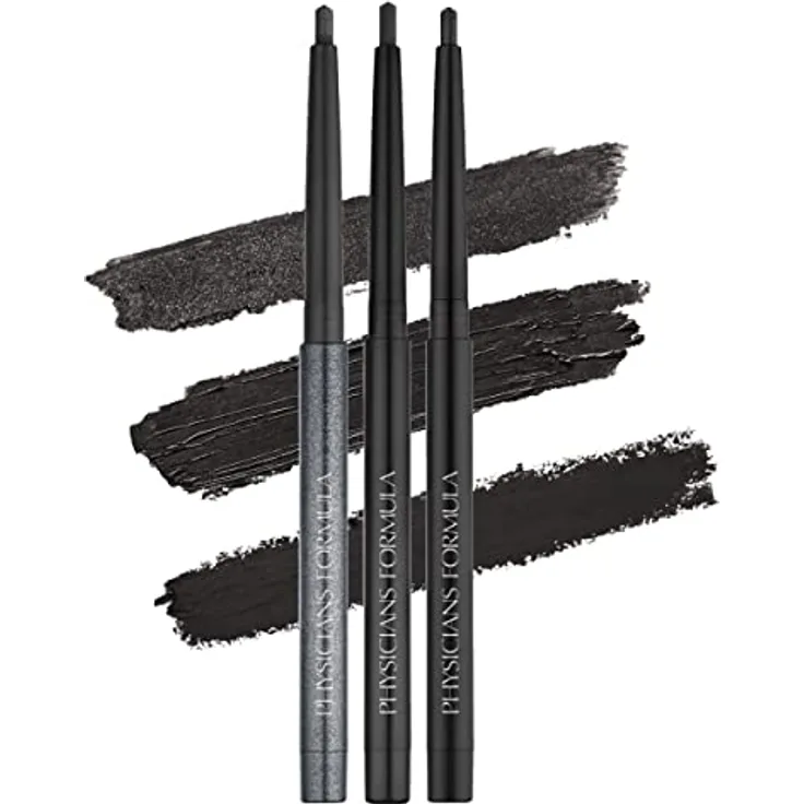 Physicians Formula Eyeliner - Eye Booster Gel Eyeliner Trio / individuell augenbetontes Eyeliner-Trio, Black, 3er Pack, 3g