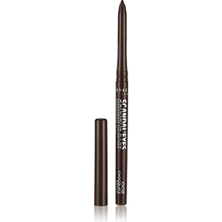 Rimmel ScandalEyes Exaggerate, automatischer Konturstift, wasserfest, 002 Chocolate Brown, 0,35 g – Bild 1