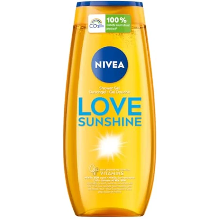 NIVEA Love Sunshine Duschgel, 6er Pack mit Vitamin C & E, 250ml – Bild 1
