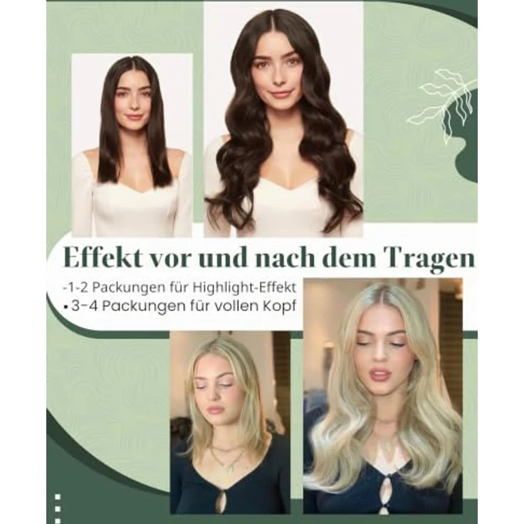 Ugeat Flat Tip Extensions, Echthaar Bonding Schwarz, Remy Haarverlängerung 45 cm, 50g, 50 Strähnen – Bild 5
