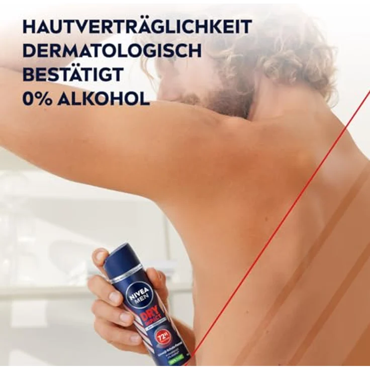 Nivea Men Dry Impact Deo Spray, 72h Antitranspirant ohne Alkohol, frischer maskuliner Duft (150 ml) – Bild 5