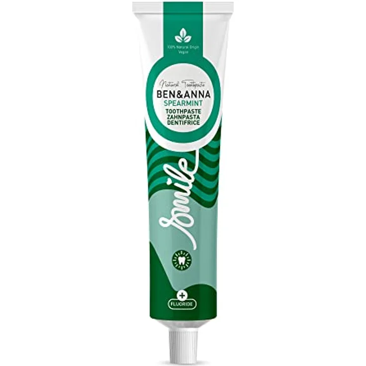 Ben&Anna Bio Zahnpasta Spearmint mit Fluorid | vegan | Mikroplastikfreie Zahncreme | 100% Naturkosmetik | 75ml – Bild 3
