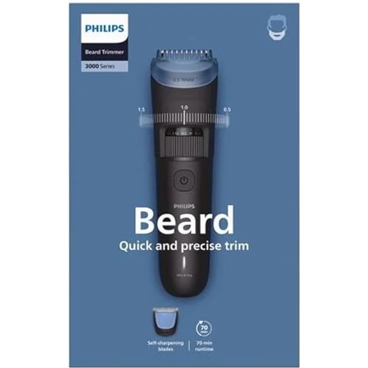 Philips Series 3000 BT3620/15 Bartschneider, wasserfest mit selbstschärfenden Klingen und präziser Schnittlängeneinstellung – Bild 3