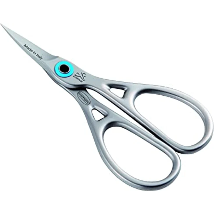 remos professional body care REMOS Nagelschere, Edelstahl mit großen Grifföffnungen und gezahnter, gebogener Schneide, geeignet für Rechts- und Linkshänder – Bild 1