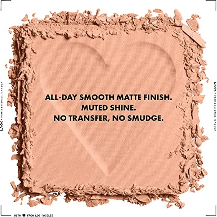 NYX Professional Makeup Can't Stop Won't Stop Mattifying Powder, Puder mit Reispuder, 6 g, Farbe BRIGHT PEACH – Bild 2