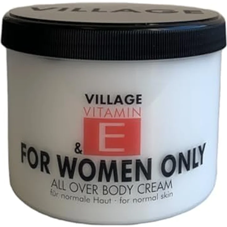 Village Vitamin E For Women Only Bodycream 500 ml, pflegende Bodylotion mit hochwertigen Ölen und zarter Duftnote, Made in Germany – Bild 3