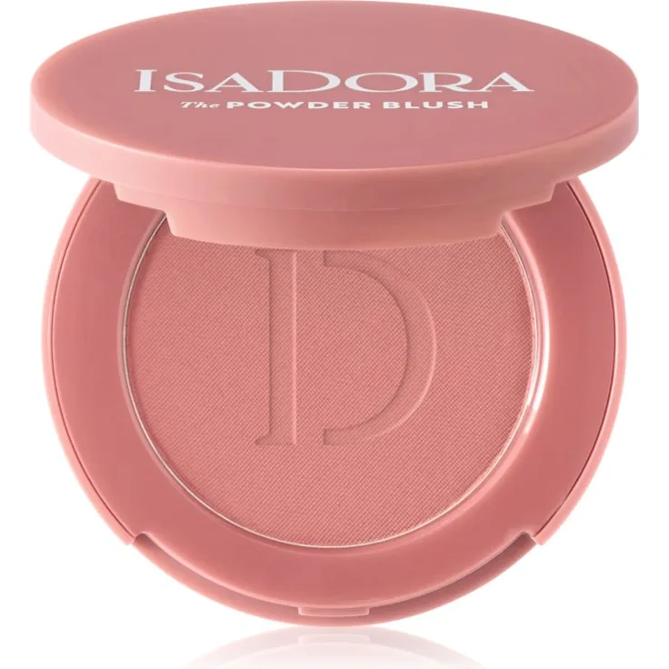 IsaDora The Powder Blush Puderrouge Farbton 03 Rose Perfection, 4.5 g, veganes Rouge mit natürlichem Finish und leichter Textur