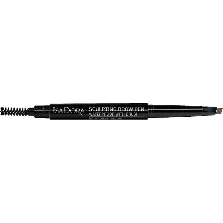 IsaDora Sculpting Brow Pen Waterproof, Augenbrauenstift mit flacher und schräger Spitze, 0,2 g, Farbe Medium Brown
