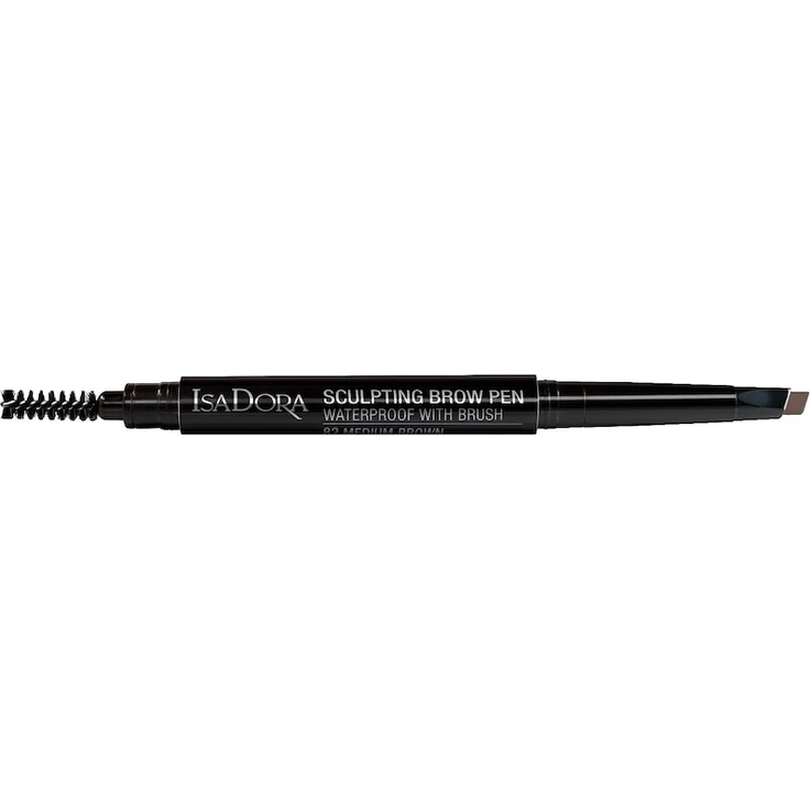 IsaDora Sculpting Brow Pen Waterproof, Augenbrauenstift mit flacher und schräger Spitze, 0,2 g, Farbe Medium Brown