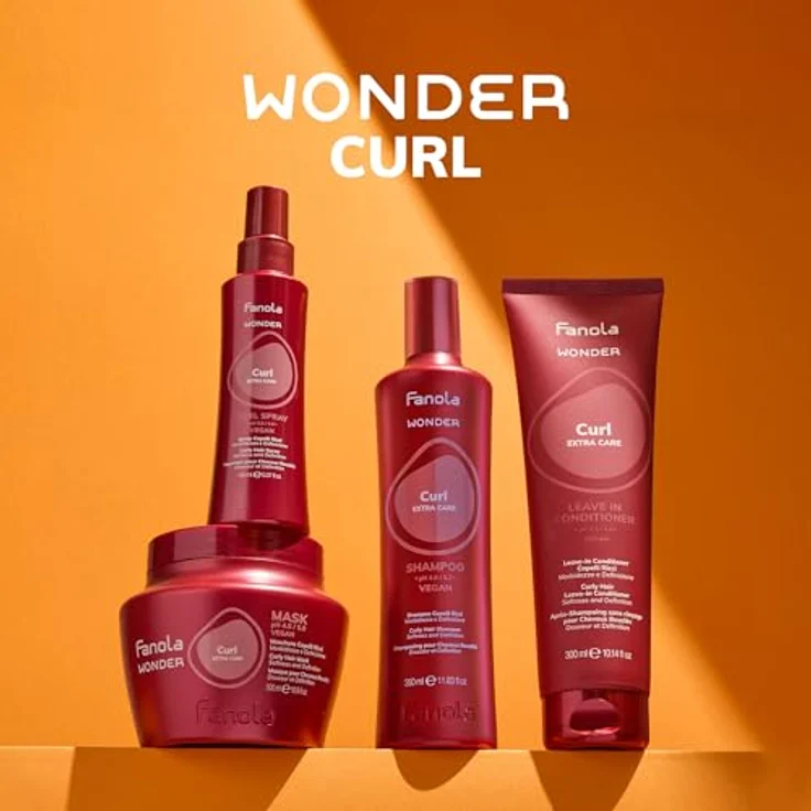 Fanola Wonder Curl Reinigungsbedingung, 350 ml, Cremige Textur – Bild 3