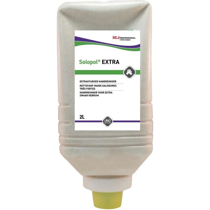 Stoko Hautreinigung Solopol strong, Flüssigseife, 2000 ml, seifen- und lösemittelfrei, pH-neutral, mit biologisch abbaubarem Reibemittel ASTOPON®