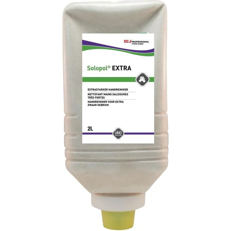 Stoko Hautreinigung Solopol strong, Flüssigseife, 2000 ml, seifen- und lösemittelfrei, pH-neutral, mit biologisch abbaubarem Reibemittel ASTOPON®