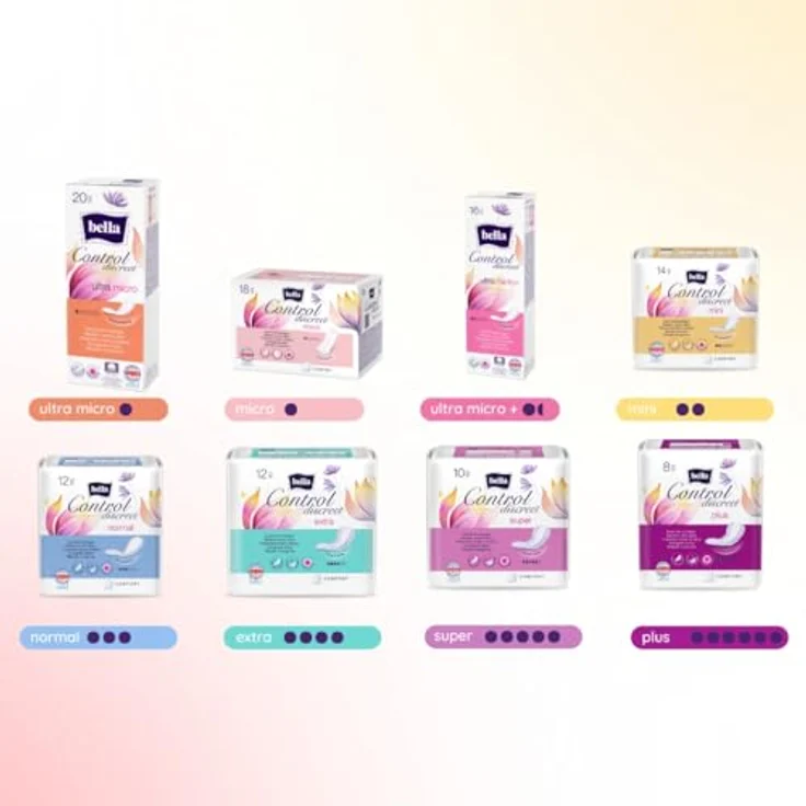 Bella Control Discreet Inkontinenzeinlagen Extra, 8er Pack (8 x 10 Stück), saugfähig und atmungsaktiv für Damen, höchste Diskretion und Hautfreundlichkeit – Bild 5
