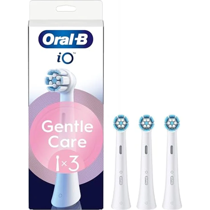 Oral-B iO Series Gentle Care Ersatzbürsten, Original runde Bürstenköpfe, für empfindliches Zahnfleisch, 3, mit farbwechselnden Borsten – Bild 2