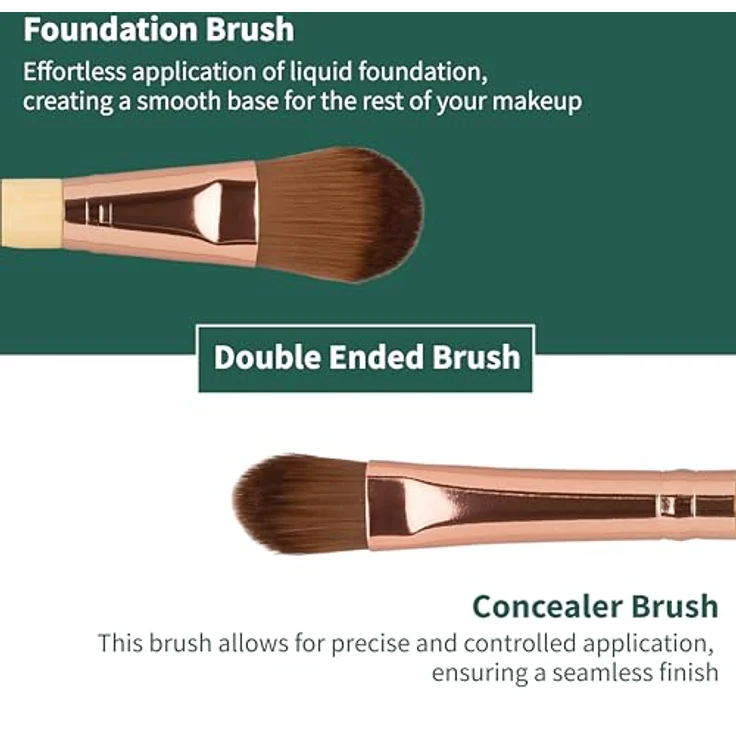 Invogue Foundation & Concealer Brush Dekorative Kosmetik Make-up Accessoires – Bild 6