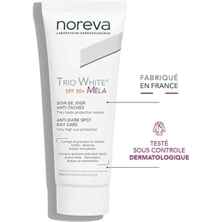 Noreva Trio White XP Soin Anti Taches SPF50+ 40ml, Sonnencreme für hyperpigmentierte Haut – Bild 4