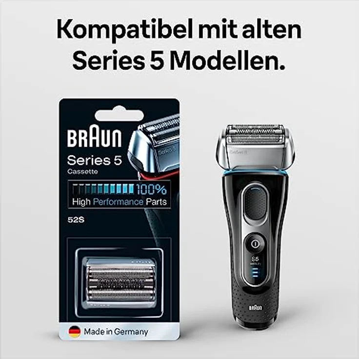 Braun Combipack 52S, Ersatzrasierklinge für Elektrorasierer, silber – Bild 3