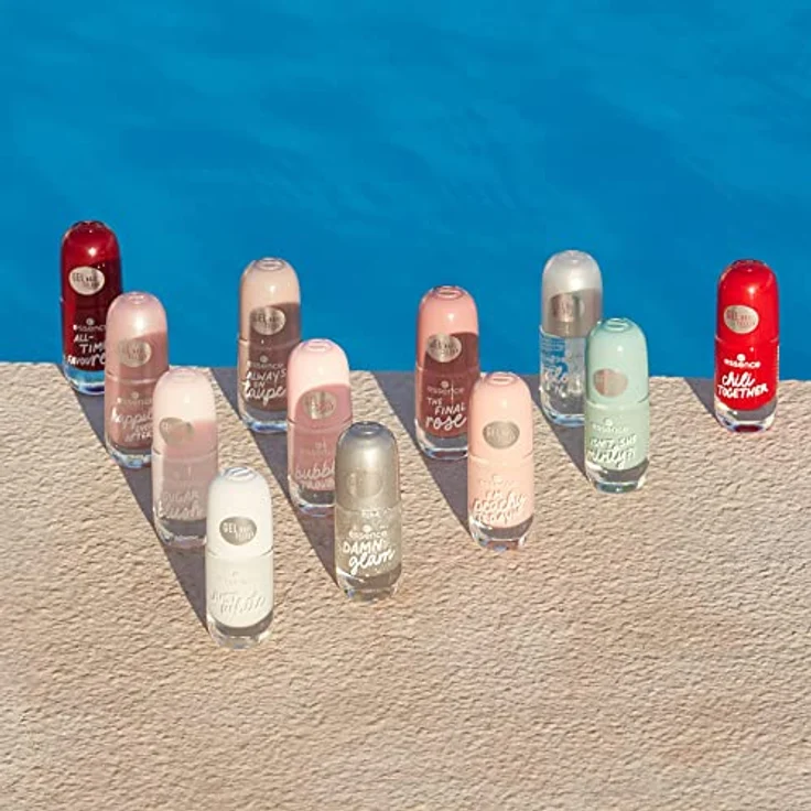 essence gel nail colour, Gellack, Nagellack, Nr. 16 chili TOGETHER, rot, Expressergebnis, langanhaltend, farbintensiv, gelig, glänzend, ohne Aceton, vegan, Mikroplastik Partikel frei (8ml) – Bild 4