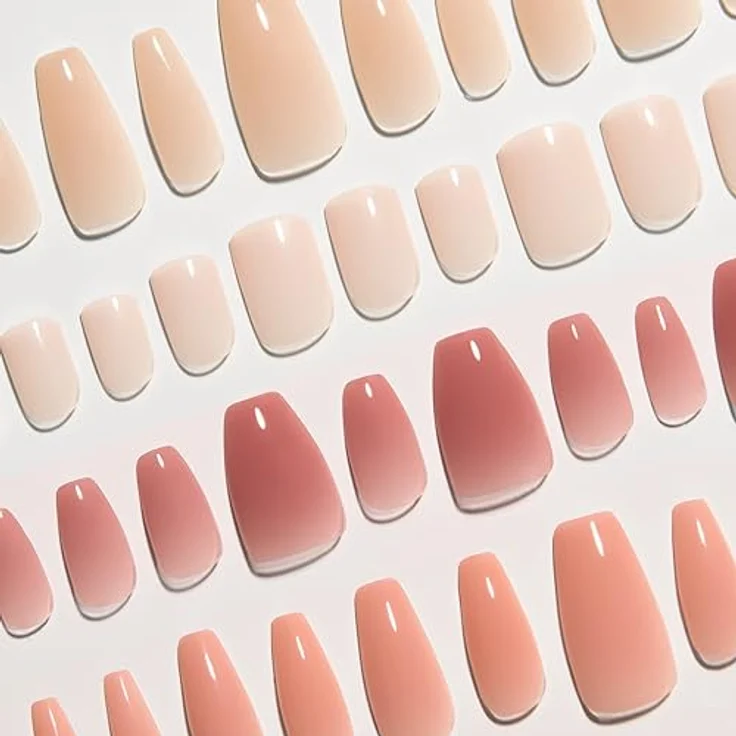 KISS Bare But Better Medium, künstliche Fingernägel 28 St., inklusive Kleber für langanhaltende Maniküre – Bild 7