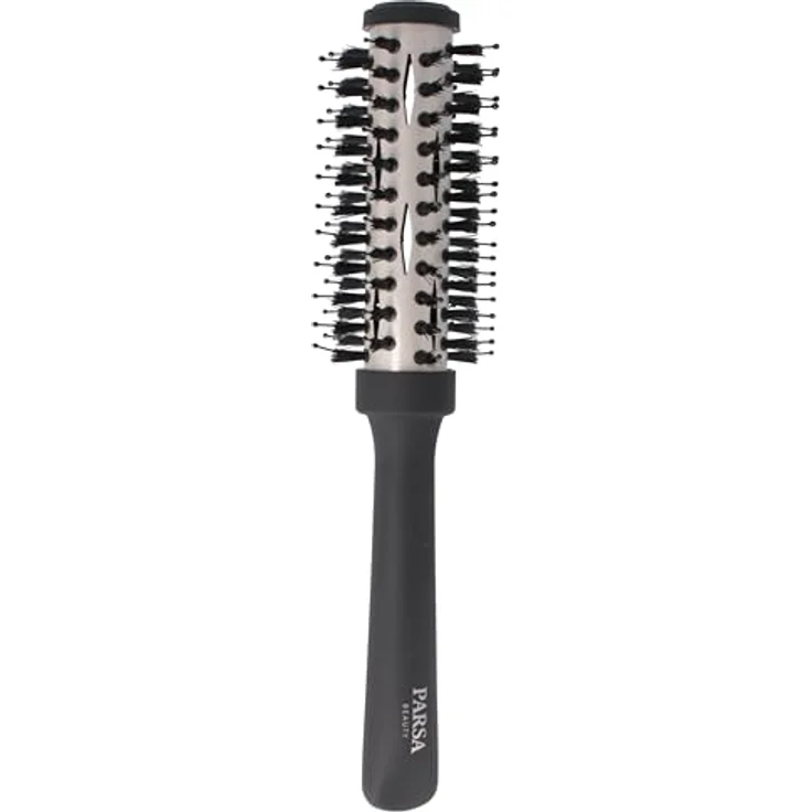 PARSA Beauty Professional Wirkstoffbürste Keratin + Biotin (Rundföhnbürste 25mm) - Haarbürste zum Glätten und Pflegen - Wildschweinborsten mit Keratin und Biotin - für alle Haartypen geeignet – Bild 1