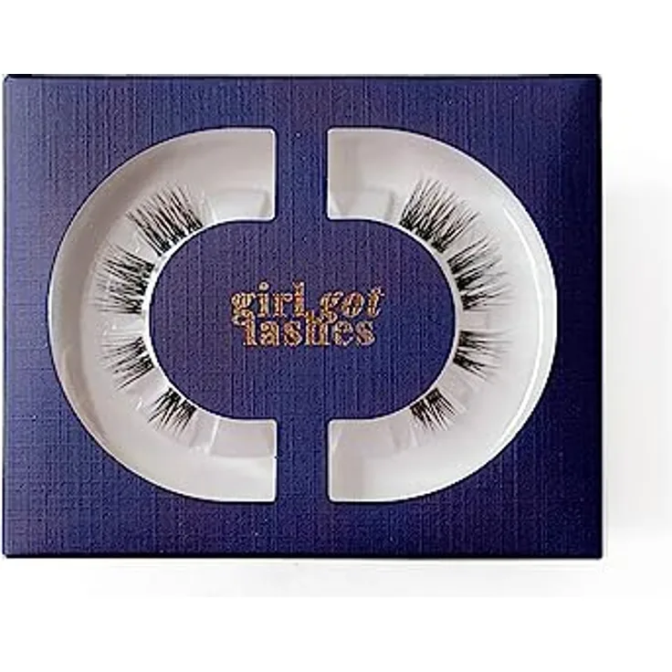GirlGotLashes Mini Box Cat Eye Edition N°3, Wimpernextensions für Zuhause, 1 Paar Fake Lashes mit 5-7 Tagen Halt, vegan, handgemacht, C-Curl Styles