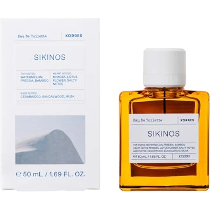KORRES SIKINOS Eau de Toilette für Herren und Damen, unisex Duft, aquatisch & floral, vegan, 50 ml – Bild 4