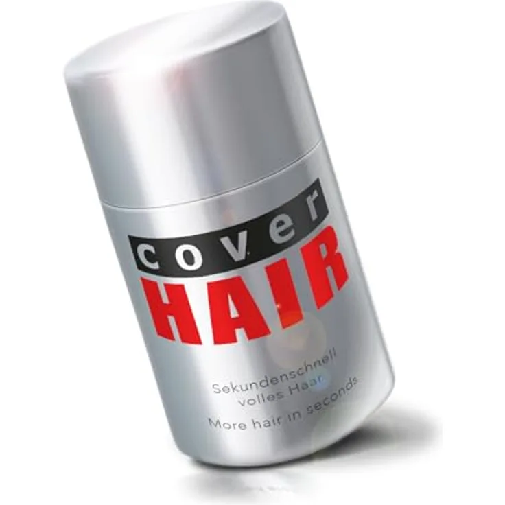 COVER HAIR Premium Streuhaar 14g, Schütthaar zur Haarverdichtung und Ansatzkaschierung, 100% Natürliches Schwarz für authentischen Look, allergikerfreundlich, made in Austria